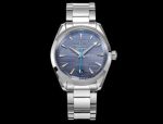 Omega 41*13.5MM 904L Steel Super-LumiNova Coating Stainless Steel Strap Light Blue Dial Men Mechanical Watch